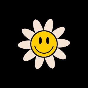 Smiley Face Daisy SVG Daisy SVG