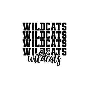 Stacked Wildcats SVG, Wildcat Football SVG Football SVG