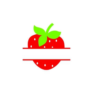 Strawberry Monogram SVG Strawberry SVG