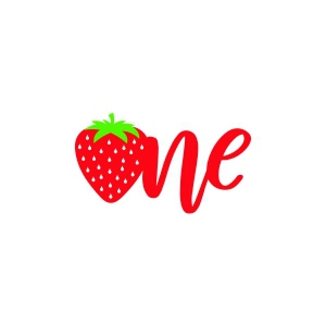 Strawberry One SVG Strawberry SVG