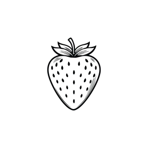 Strawberry SVG Outline Strawberry SVG