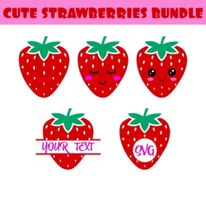 Strawberry SVG Bundle Strawberry SVG