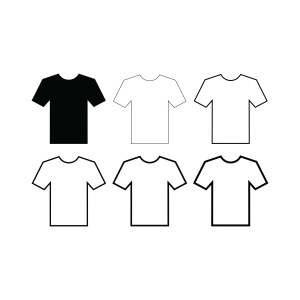 T-shirt Outline SVG Files, T-shirts Outline SVG Bundle T-shirt SVG