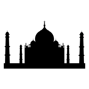 Taj Mahal SVG, Taj Mahal Silhouette Building And Landmarks