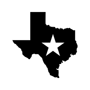 Texas Map with Star SVG File for Cricut and Silhouette | PremiumSVG