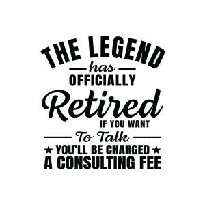 The Legend Has Officially Retired SVG, Funny Retirement SVG for T-shirts T-shirt SVG