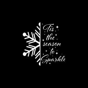 Tis The Season To Sparkle SVG, Christmas Snowflake SVG Snowflake SVG