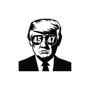 Trump 45 47 SVG, 47th President Trump SVG USA SVG