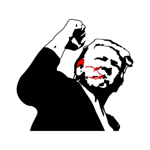 Trump Fist SVG Silhouette, Fight Trump SVG File | PremiumSVG