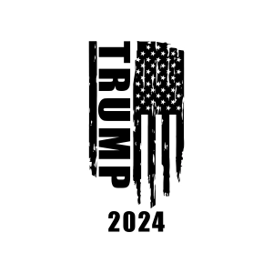 Trump SVG Flag 2024 USA SVG