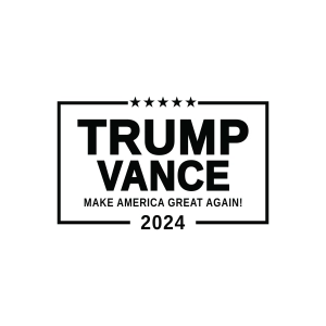 Trump Vance SVG Black and White, Make America Great Again SVG USA SVG