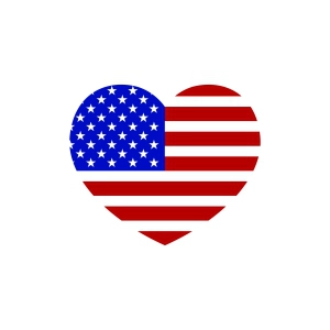 USA Heart Flag SVG, 4th of July SVG 4th Of July SVG