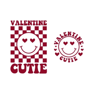 Valentine Cutie SVG, Kids Valentine's Day Shirt SVG Valentine's Day SVG