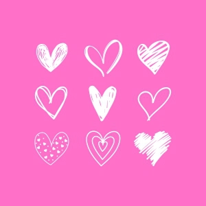 Valentine Hearts SVG for Shirt Valentine's Day SVG