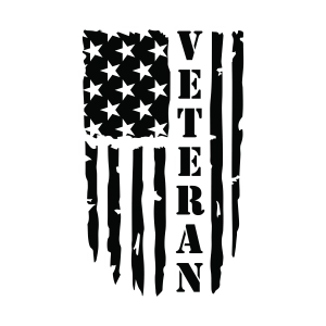 Vertical Distressed Veteran Flag SVG, US Army SVG | PremiumSVG