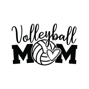 Volleyball Mom SVG Cut File Volleyball SVG