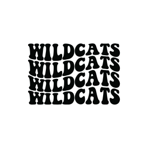 Wavy Wildcats SVG, Wildcat Football SVG Football SVG