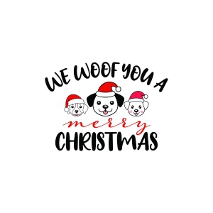 We Woof You A Merry Christmas SVG, Christmas Dog SVG Christmas SVG