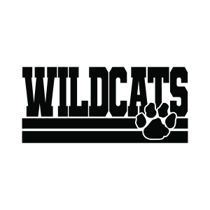 Wildcats SVG with Paw, Wildcats Football SVG Football SVG