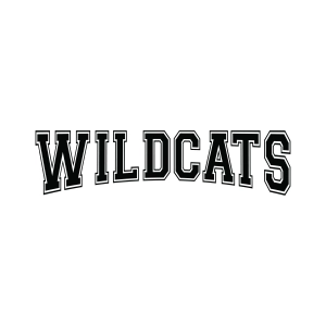 Wildcats SVG with Varsity Font Football SVG