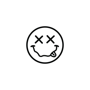 Smiley Face SVG with X Eyes and Tongue Out Smiley Face SVG