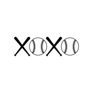 Xoxo Baseball SVG Xoxo SVG